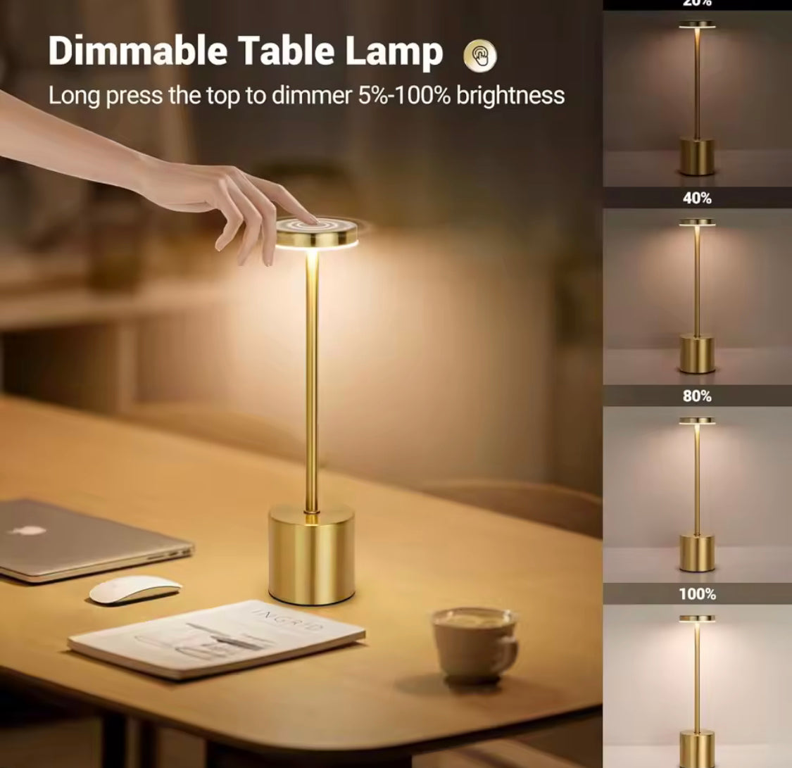 Led Metal 3 Colours Touch Lamp