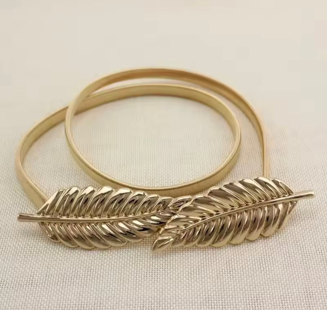 Golden Leaf Curtain Holder