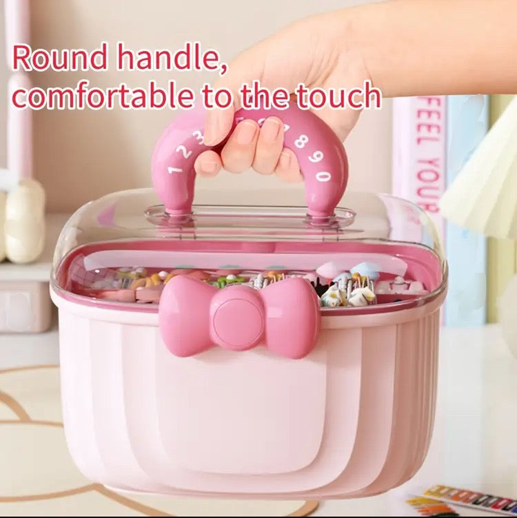 Cute Bow Cosmetic Storage Box