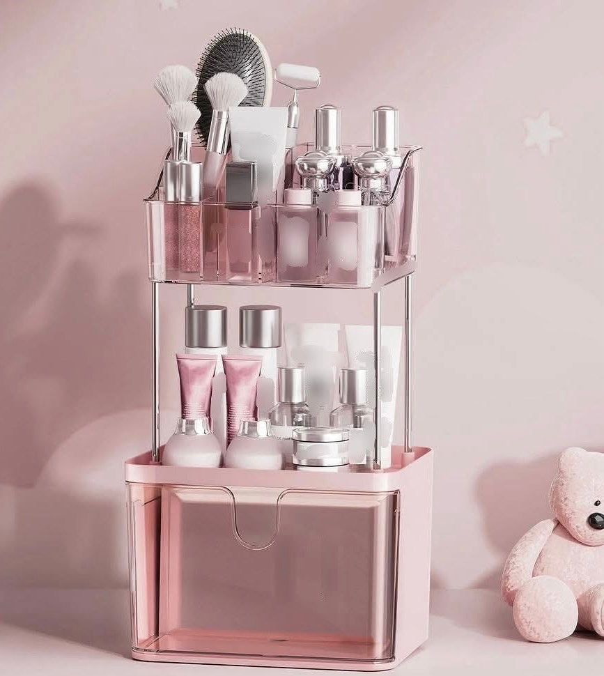 3 Layer Acrylic Makeup Perfume Organizer