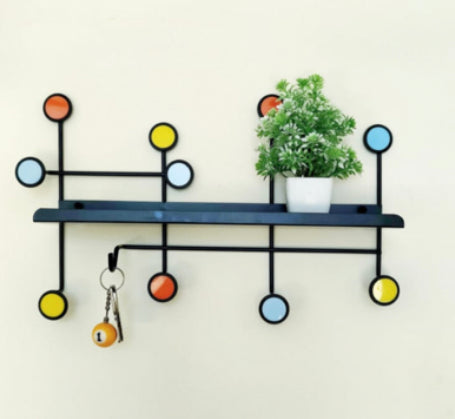 Wall-Mounted Metal Key Holder
