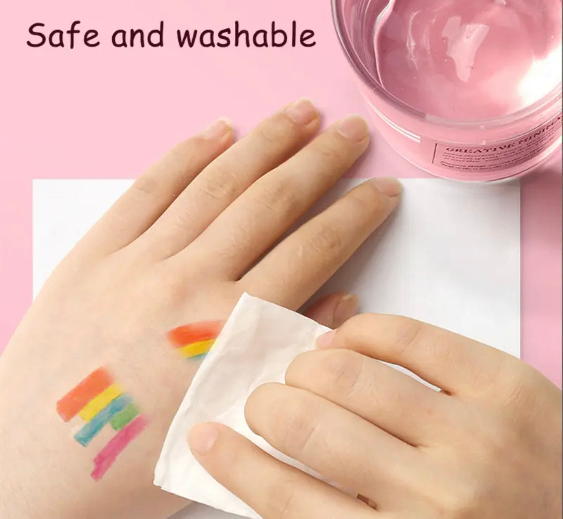 208 Pcs Set Watercolor Pen Set its Includes Sketch paper also with Clips,Paints, Crayons,Colours, Markers.
