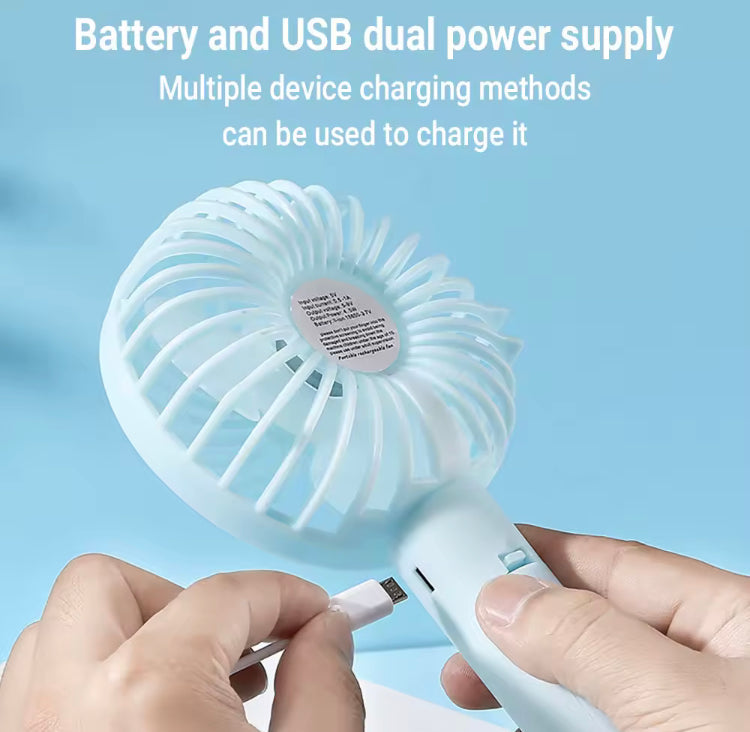 Rechargeable Mini Fan with Stand