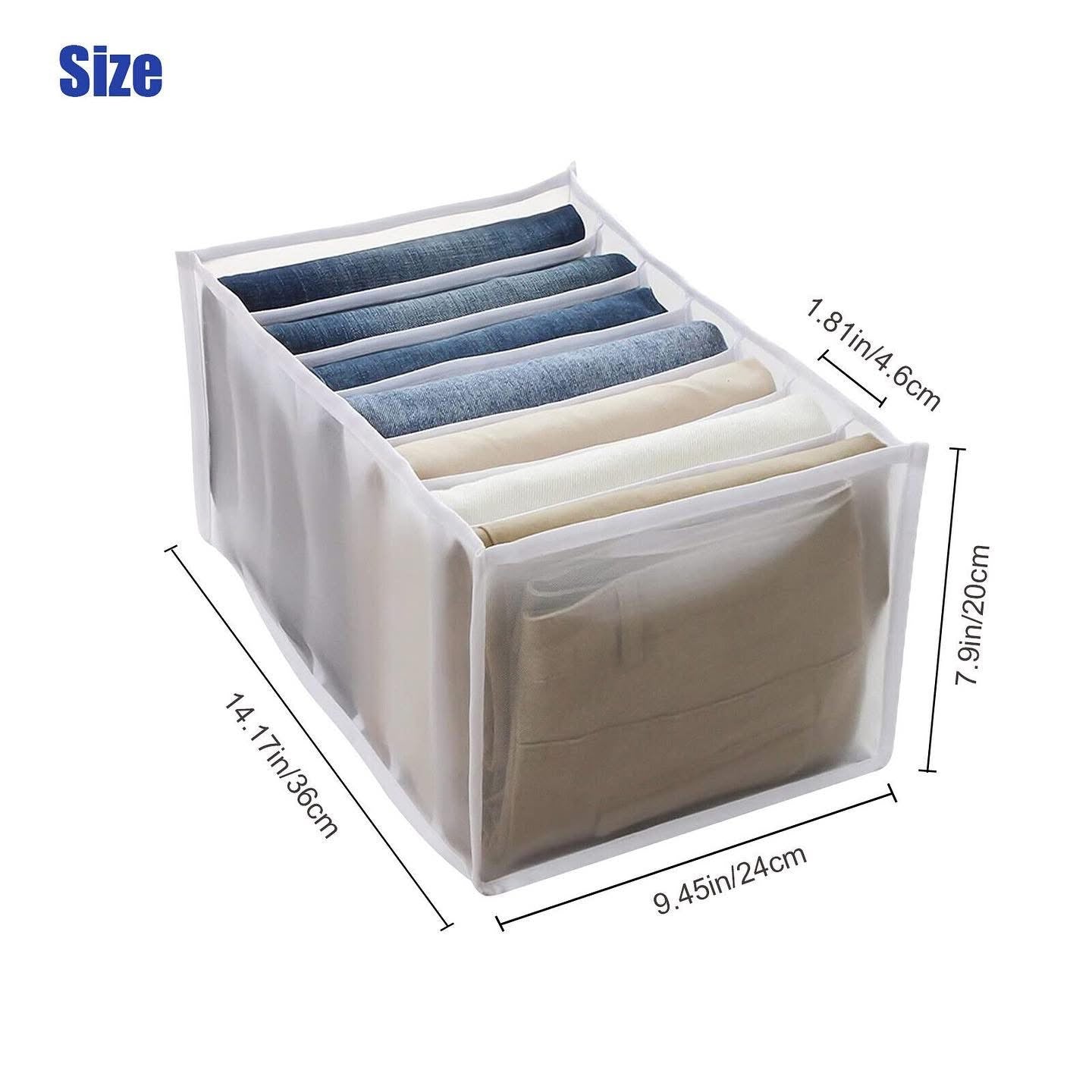 7 Grids Clothes Organizer (Best Quality)