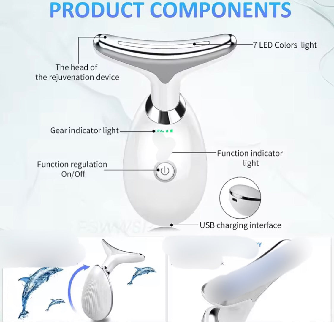 Rechargeable Led Face and Neck Massager