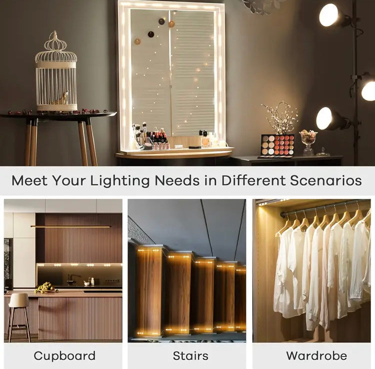30 Led Vanity Lights with 3 Colour Modes