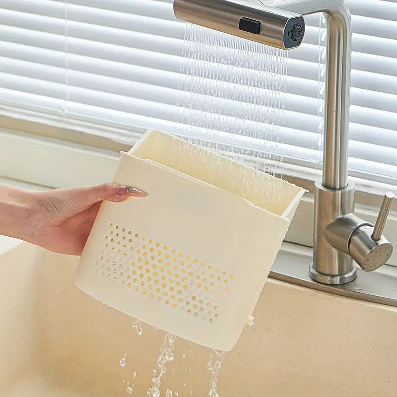 Wall-Mounted Cutlery Holder with Lid