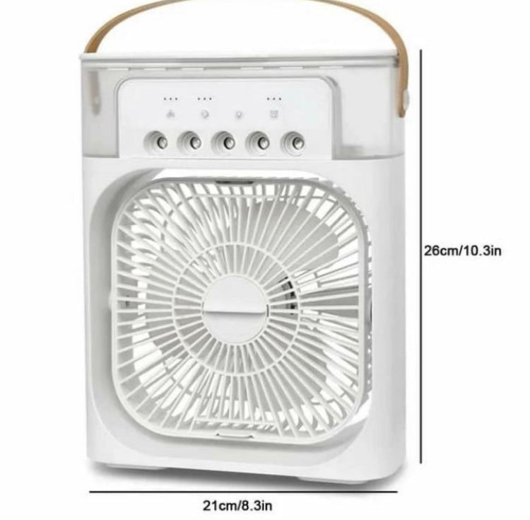 Water Mist Cooling Electric Fan with Lights
