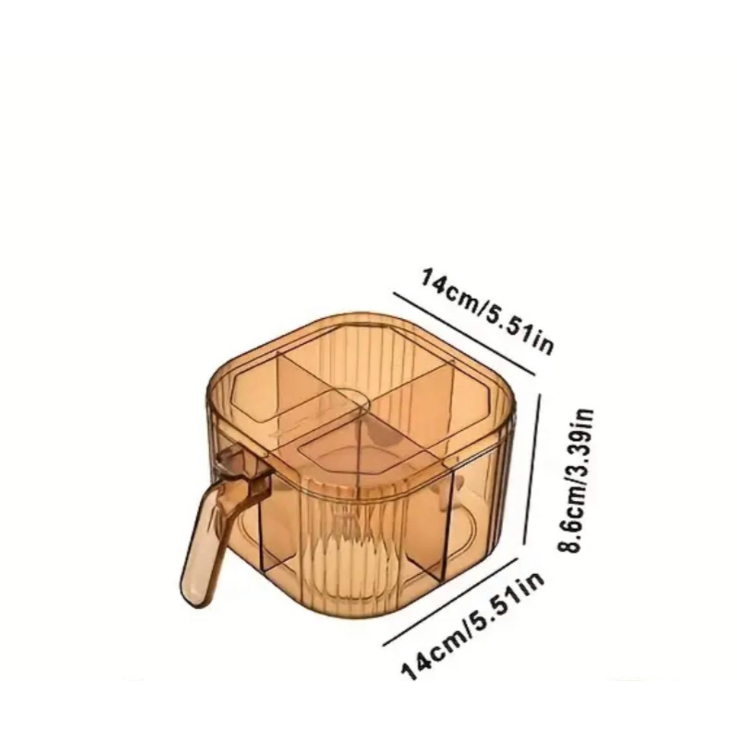 4 Portion Spice Box with Spoons