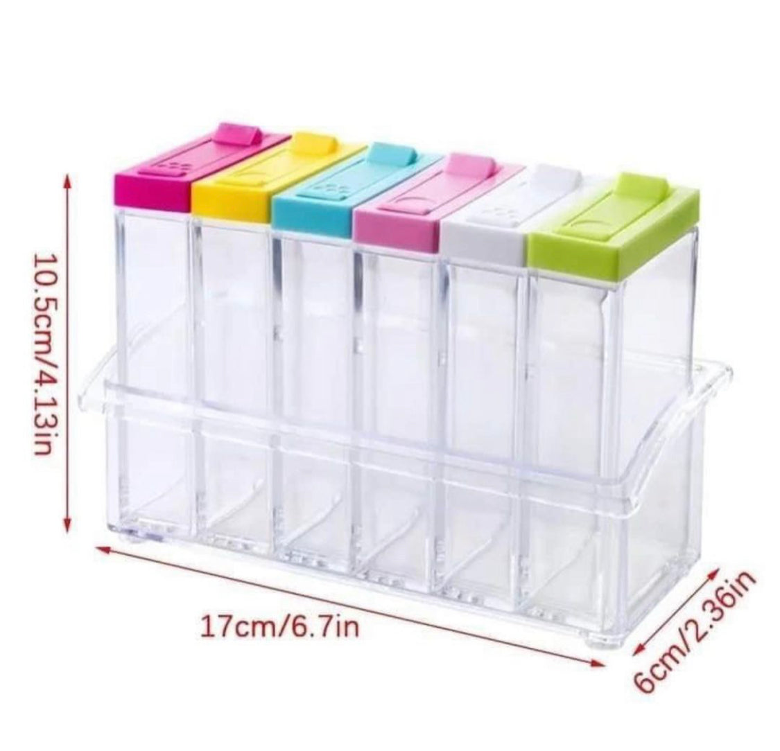6 Pcs Kitchen Spices Box