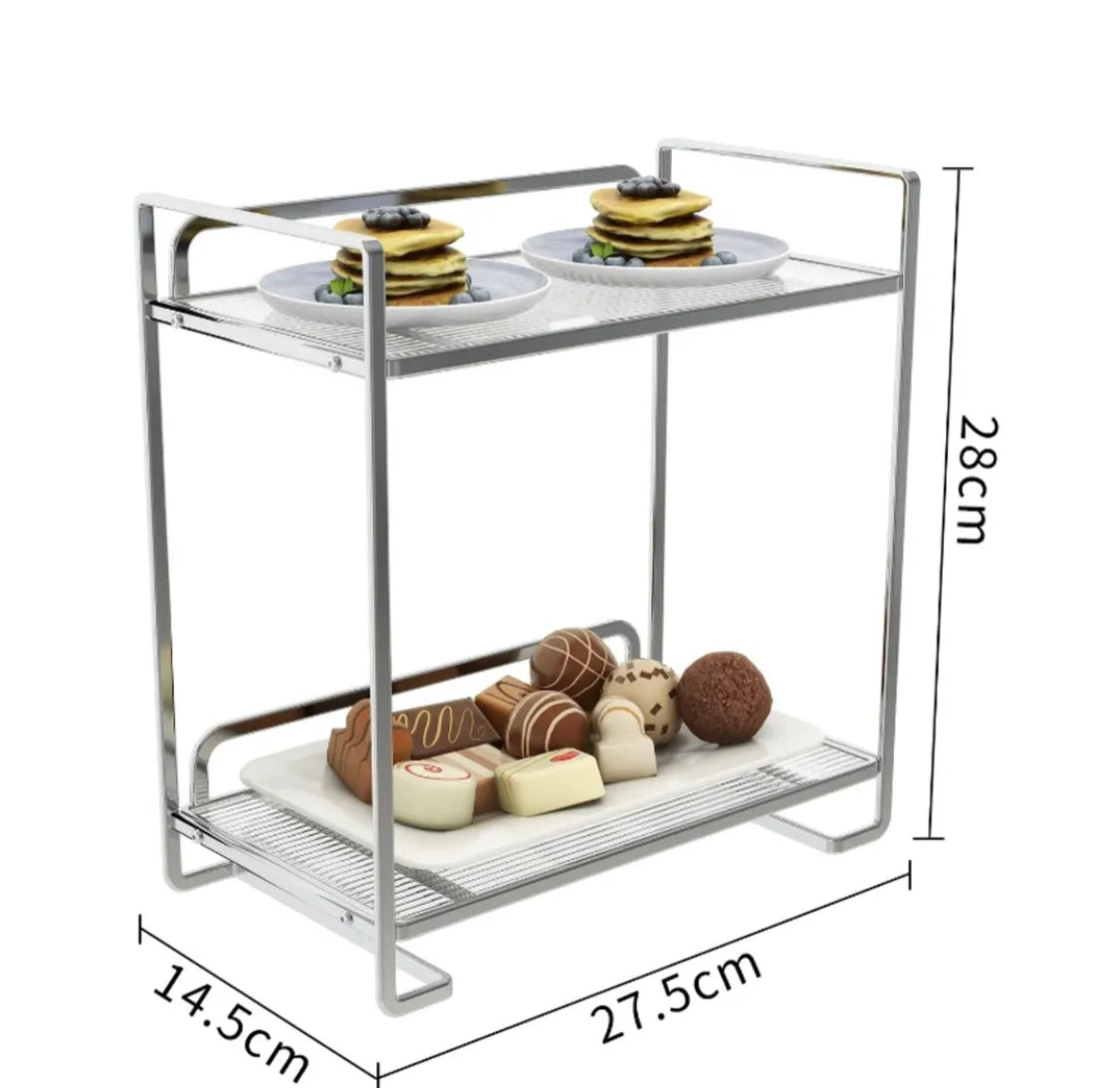 2 Layer Dessert Serving Stand Rack