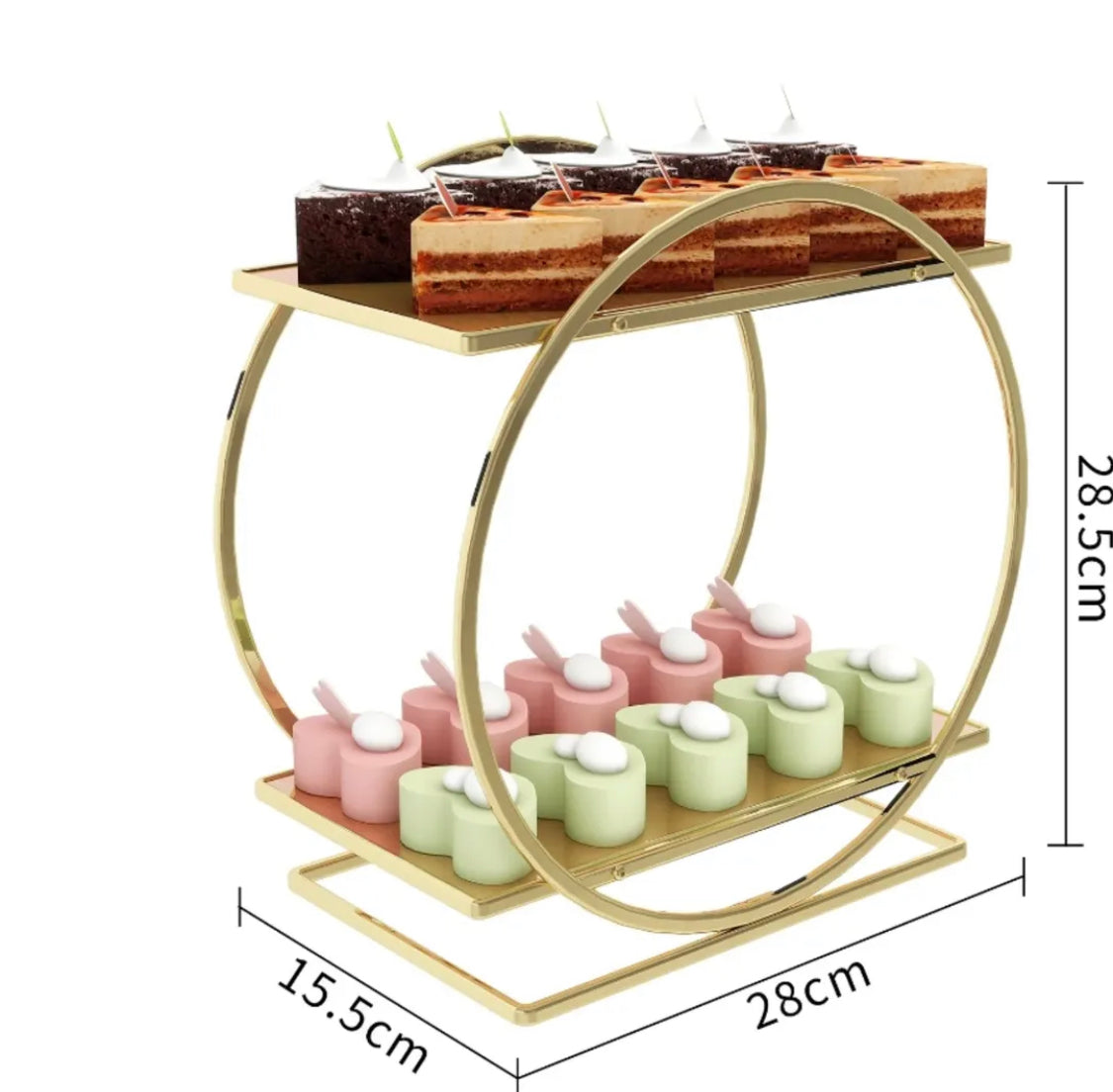 2 Tier Cosmetic Makeup Organizer Rack