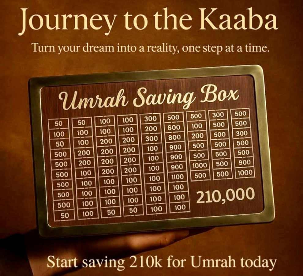 Wooden Ummrah Saving Box
