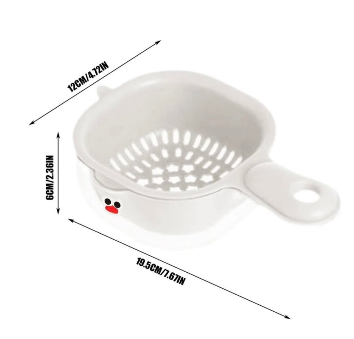 1 Pc Cute Drainer Basket with Handle