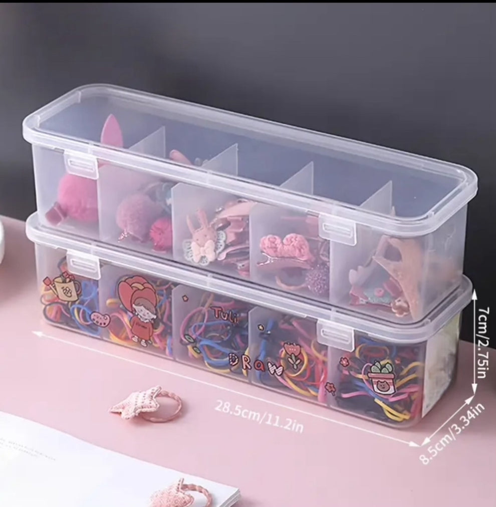 5 Grids Drawer Organizer with Lid