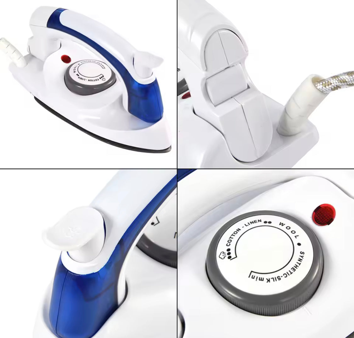 Travel Foldable Water Spray Steam Iron