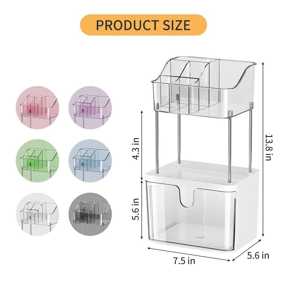 3 Layer Acrylic Makeup Perfume Organizer