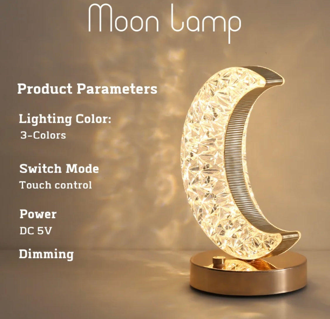 Moon Led Lamp Rechargable 3 modes Changeable Light
