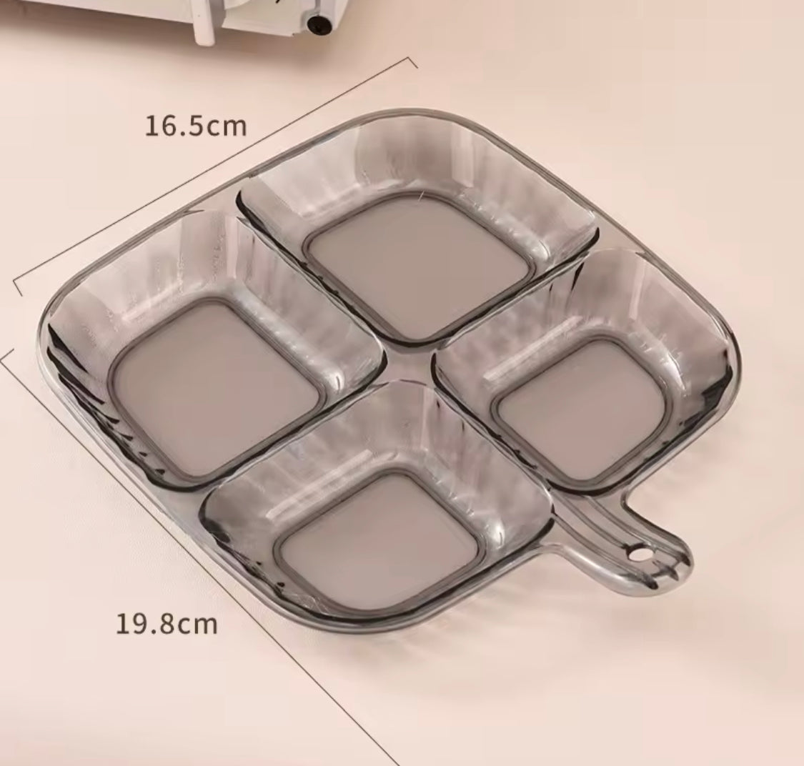 4 Portions Acrylic Tray