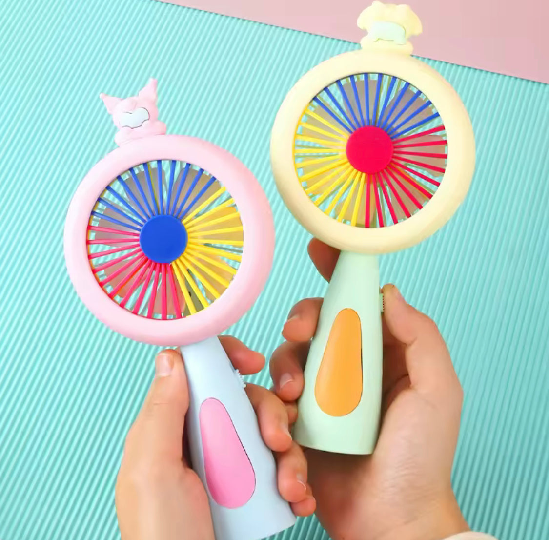 Rechargeable Fan with Led Light