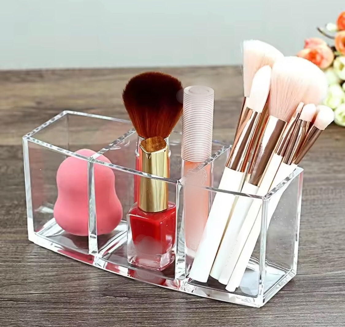3 Grids Acrylic Brush Holder