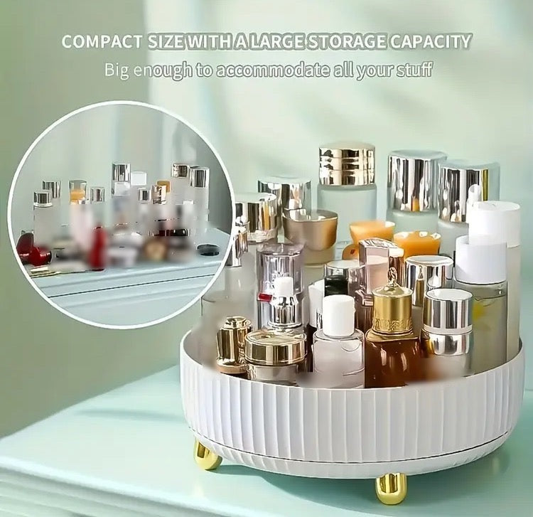 Rotating Vanity Makeup Perfumes Tray
