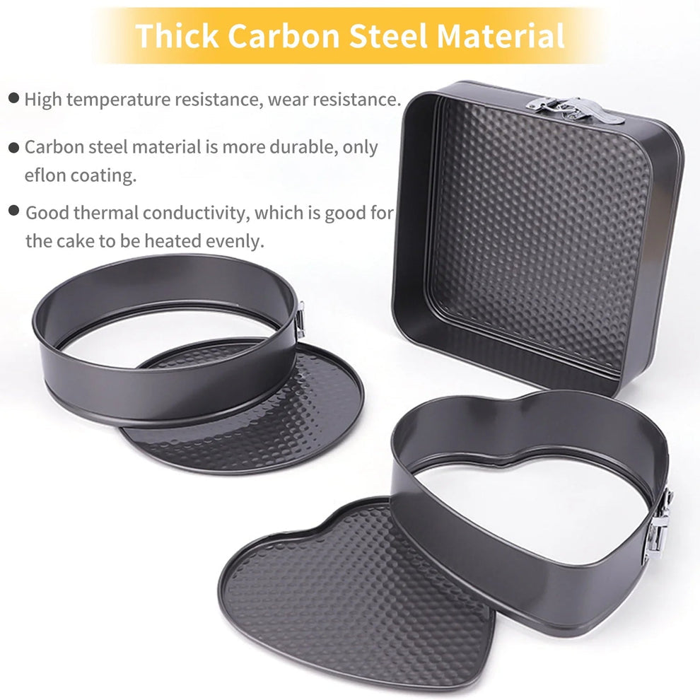 3 Pcs Non-Stick Cake Mould Set