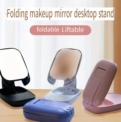 Foldable Mobile Stand with Makeup mirror