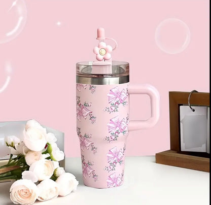 20oz Stainless Steel Tumbler with Straw
