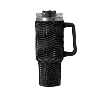 40oz Rhinestone Tumbler with Lid and Straw