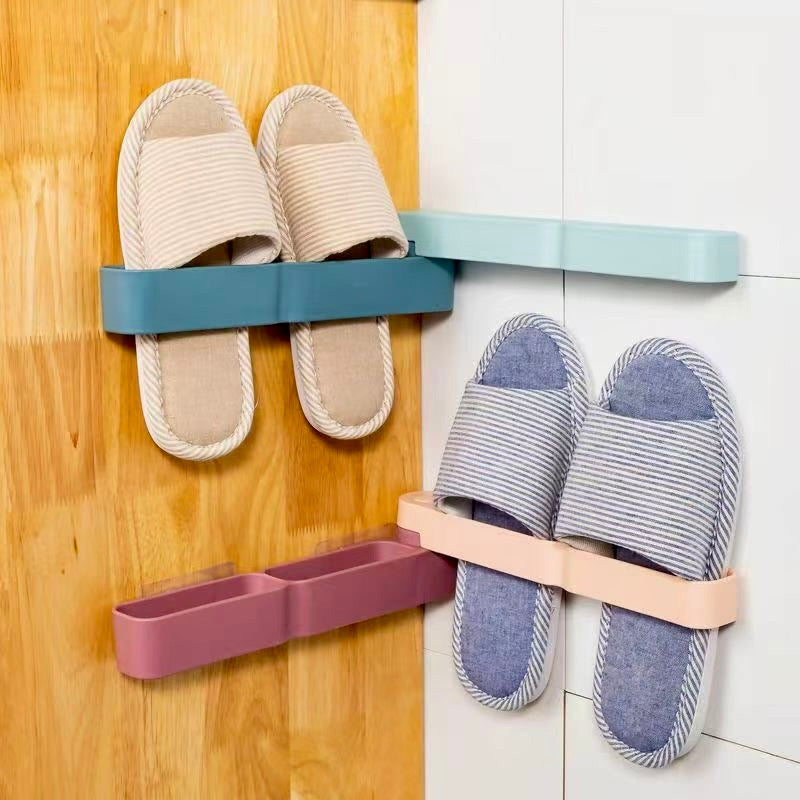 2 Pairs Wall Slipper Holder Rack