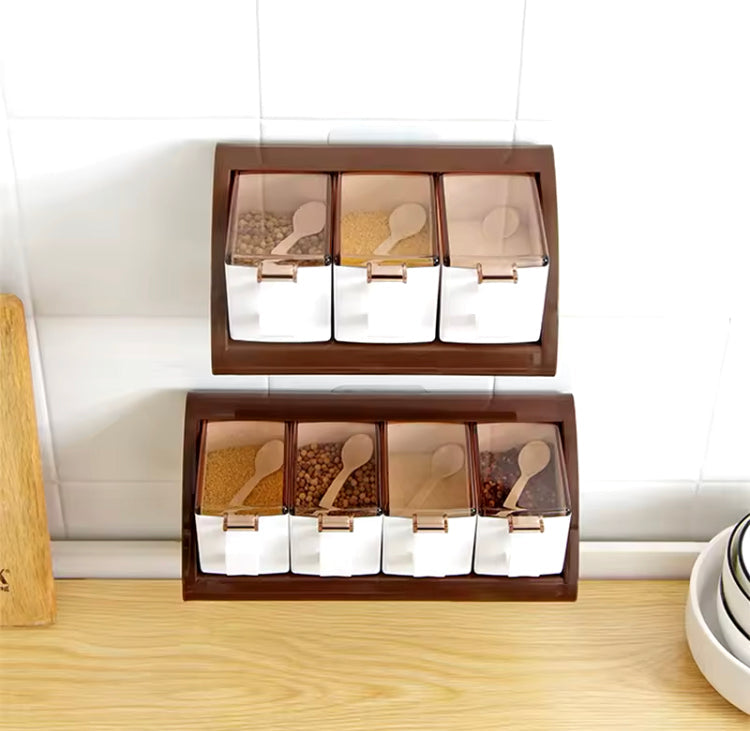 4 Grids Wall Mounted Spice Box