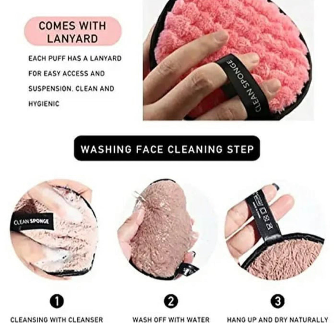 Reusable Makeup Removing Cleaner Pads