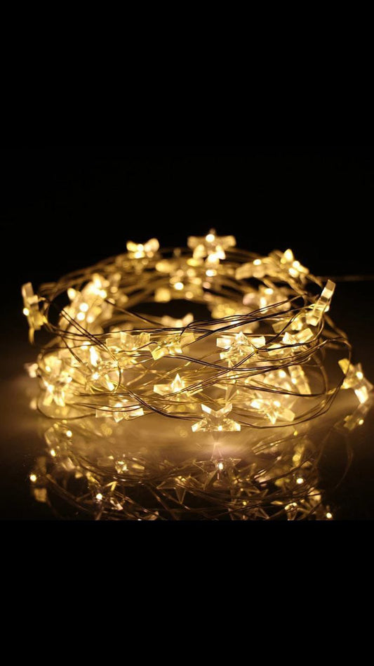 20 Leds Star String Fairylights Cell Operated