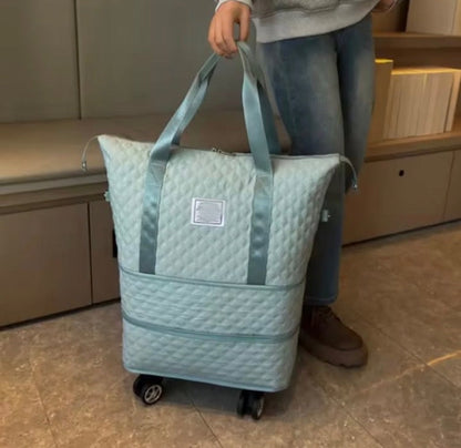 Expandable Travel Luggage Bag with Wheels