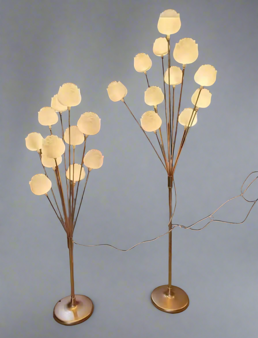 Led Flower Corner Floor Lamp For Home Decor