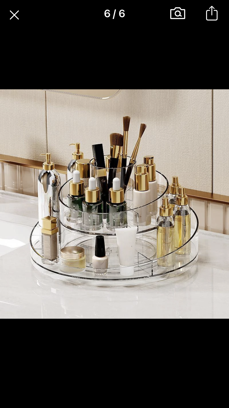 Acrylic Rotating Cosmetics Tray