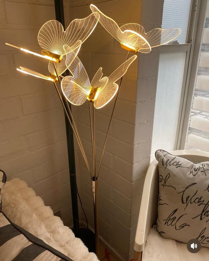 5ft Led Light Butterfly Floor Lamp