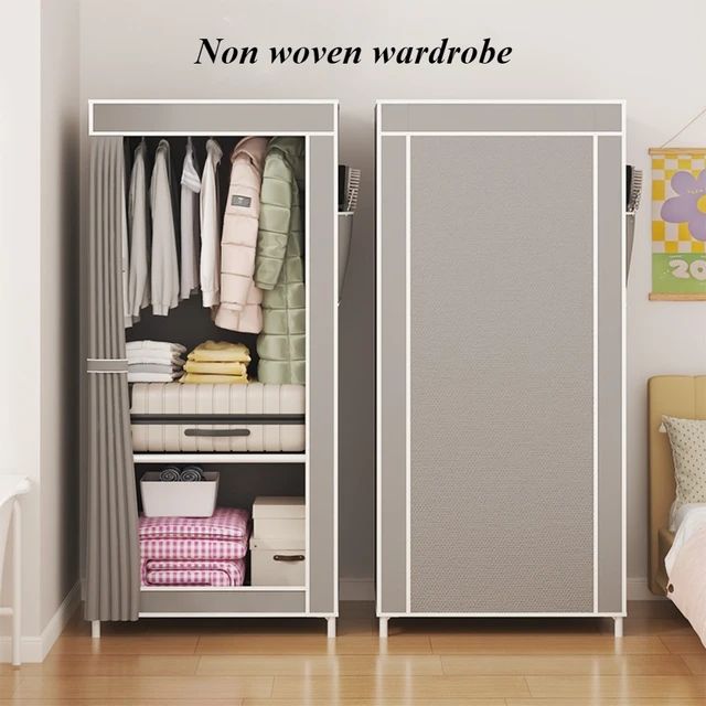 Dust proof Large Capacity Foldable Non-Woven Wardrobe