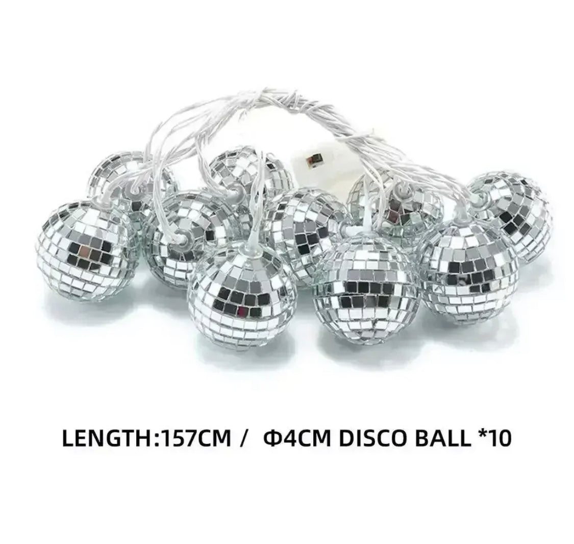 10 Balls LED Mirror Ball Lights for Home Decoration