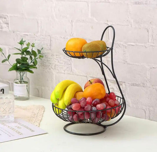 Iron Fruit Basket Storage Rack Organizer