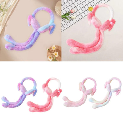 Kids Winter Moving Bunny Earmuffs