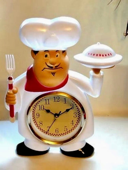 Chef Wall Clock For Kitchen