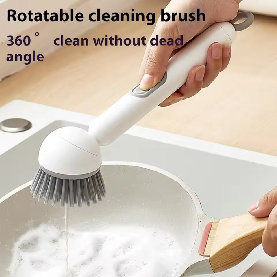 Rotating Kitchen Dish Cleaning Brush