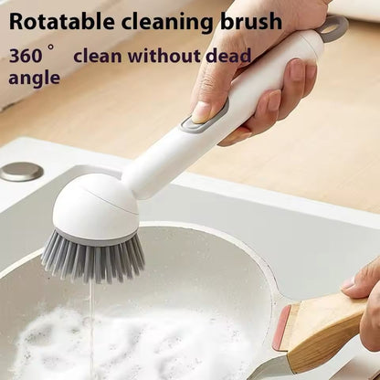 Rotating Kitchen Dish Cleaning Brush