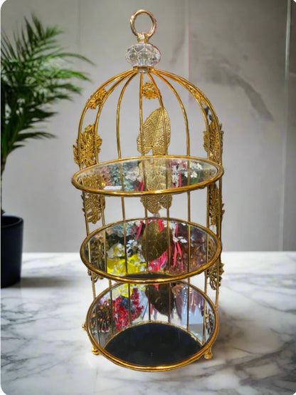 3 Step Metal Cage For Decoration