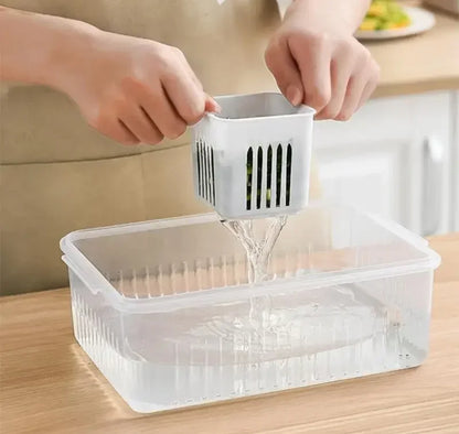 6 Grids Partition Food Container Storage Box