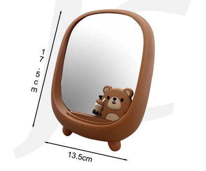 Bear Vanity Table Mirror with Stand