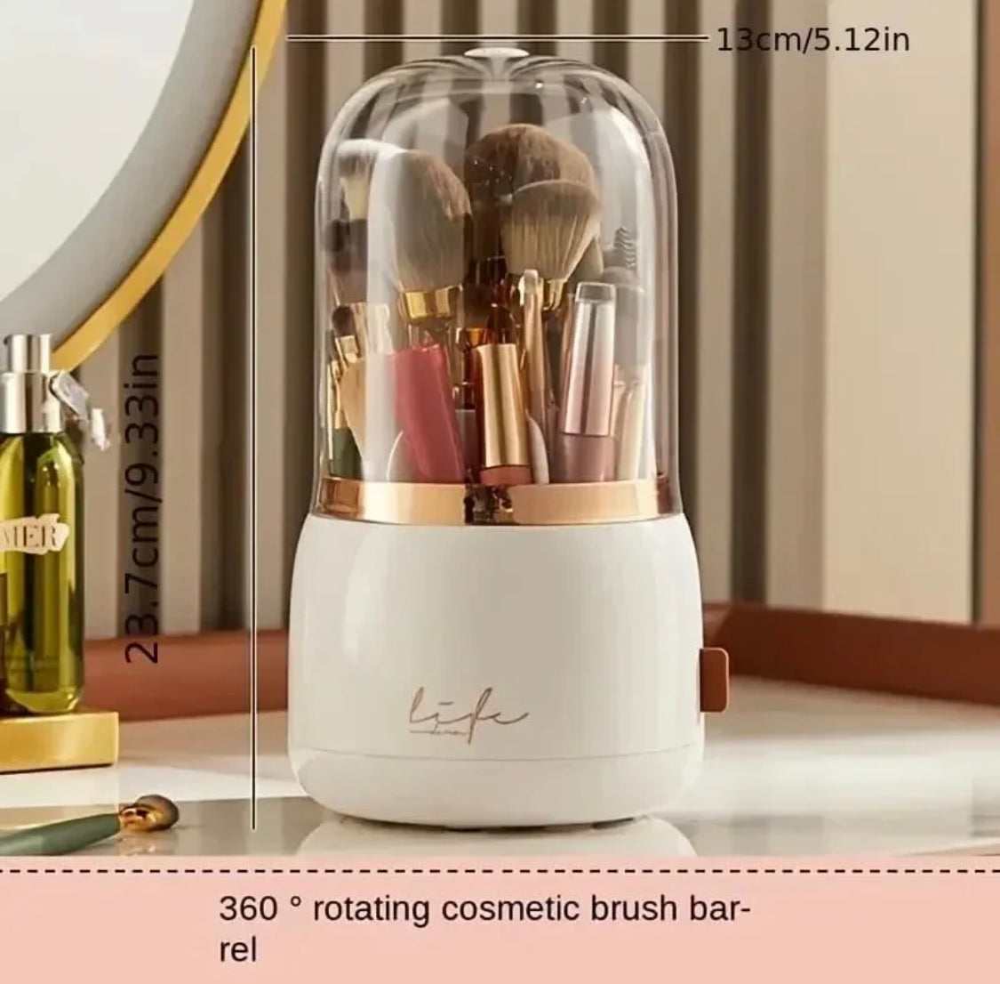 Luxury 360° Rotating Brush Holder