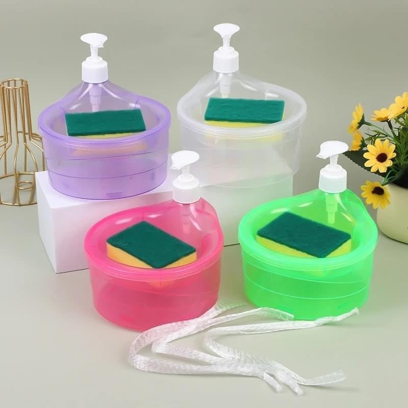 2 in 1 Soap Dispenser and Scrubber Holder